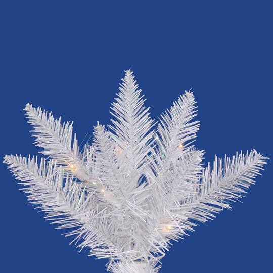 3.5ft. Pre-Lit Sparkle White Spruce Artificial Christmas Tree, Incandescent Lights